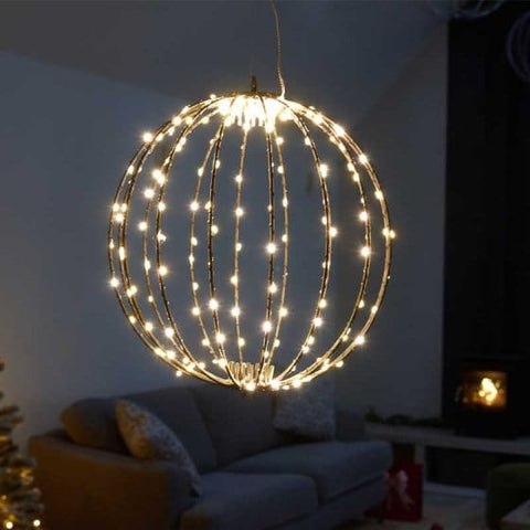 Three Kings Christmas Lit Decor Three Kings 190 LED Twinkling Orb Warm White 30cm