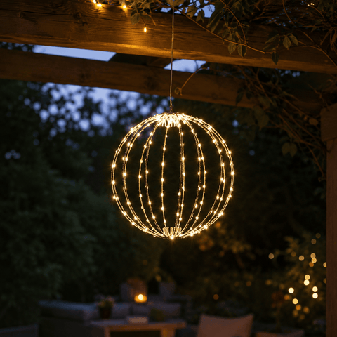 Three Kings LED Orbs & Globes Three Kings 190 LED Twinkling Warm White Christmas Orb – 30cm