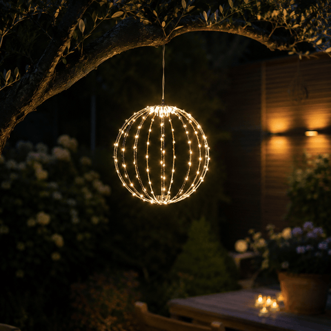Three Kings LED Orbs & Globes Three Kings 190 LED Twinkling Warm White Christmas Orb – 30cm