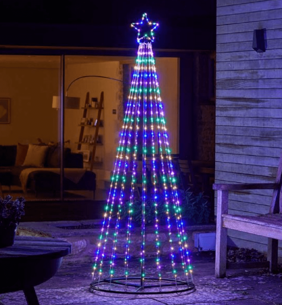 Three Kings Christmas Lit Decor Three Kings 2.1m TwinkleTree Multi