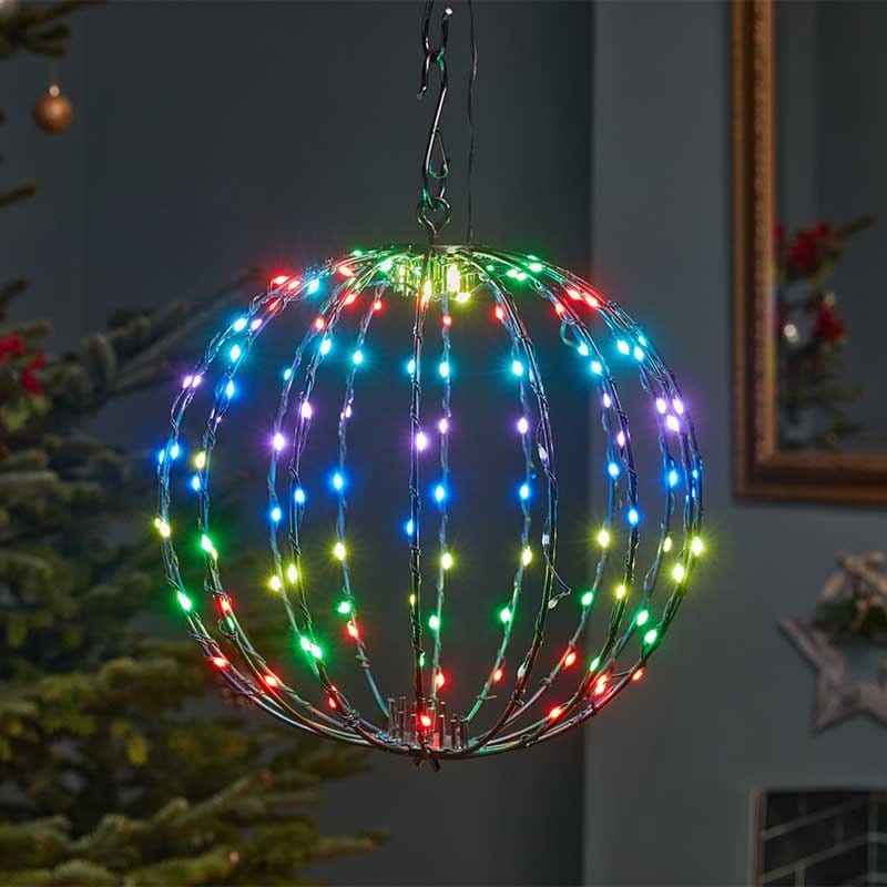 Smart Garden Christmas Lit hanging Decor Three Kings 240 Colour Changing LED Twinkling Orb – 40cm