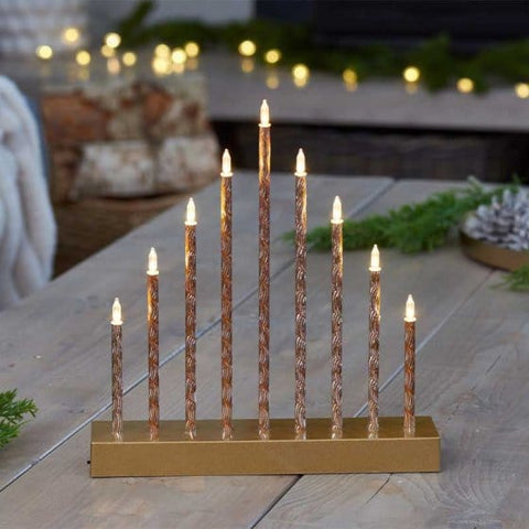 Three Kings Candle Bridges Three Kings 9 LED CandleBridge - Gold