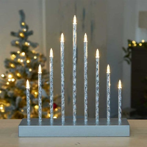 Three Kings Candle Bridges Three Kings 9 LED CandleBridge - Silver