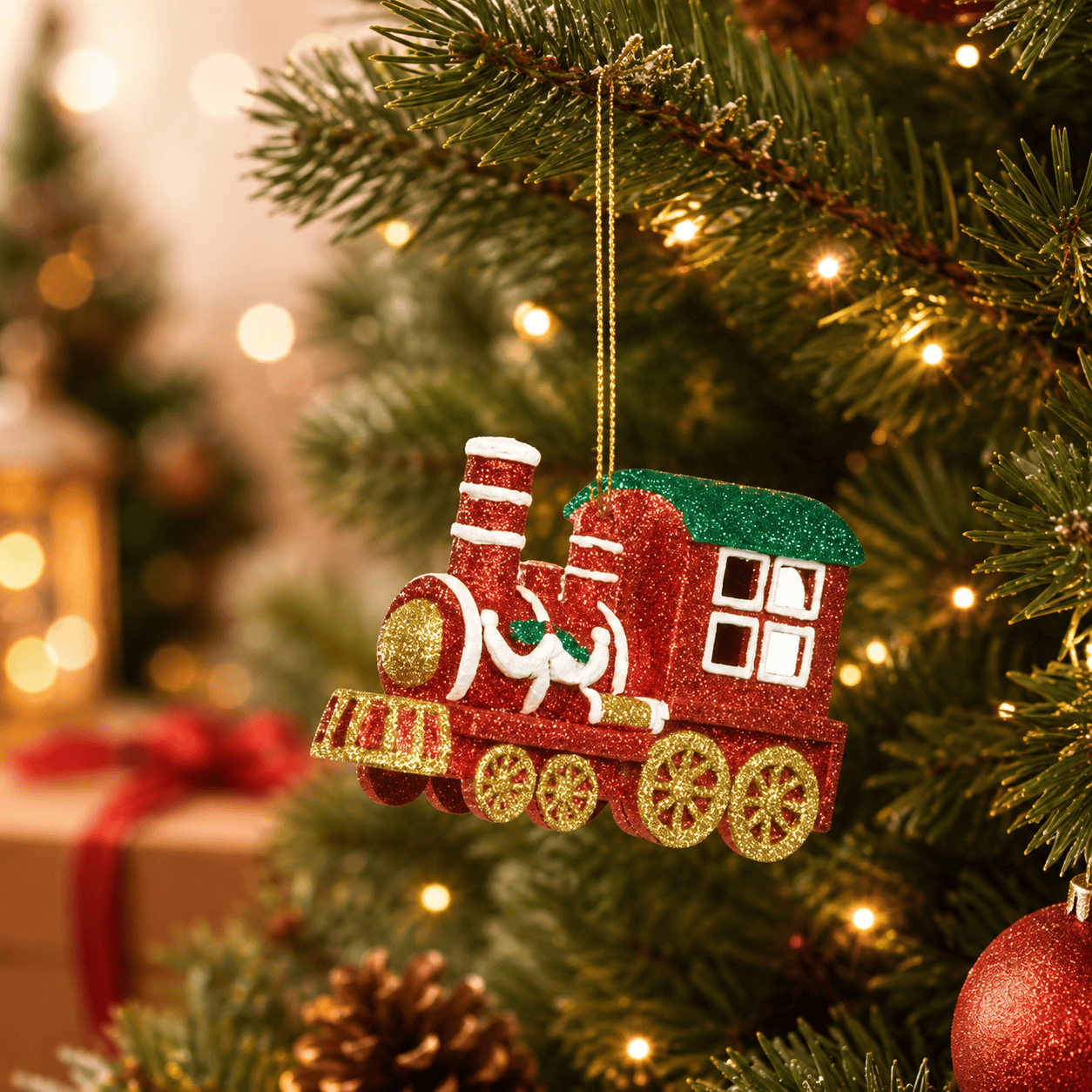 Three Kings Hanging Decor Three Kings All Aboard! Tree Decoration – Train Design