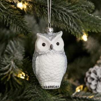 Three Kings Hanging Decor Three Kings Arctic Owl Pendant Christmas Decoration