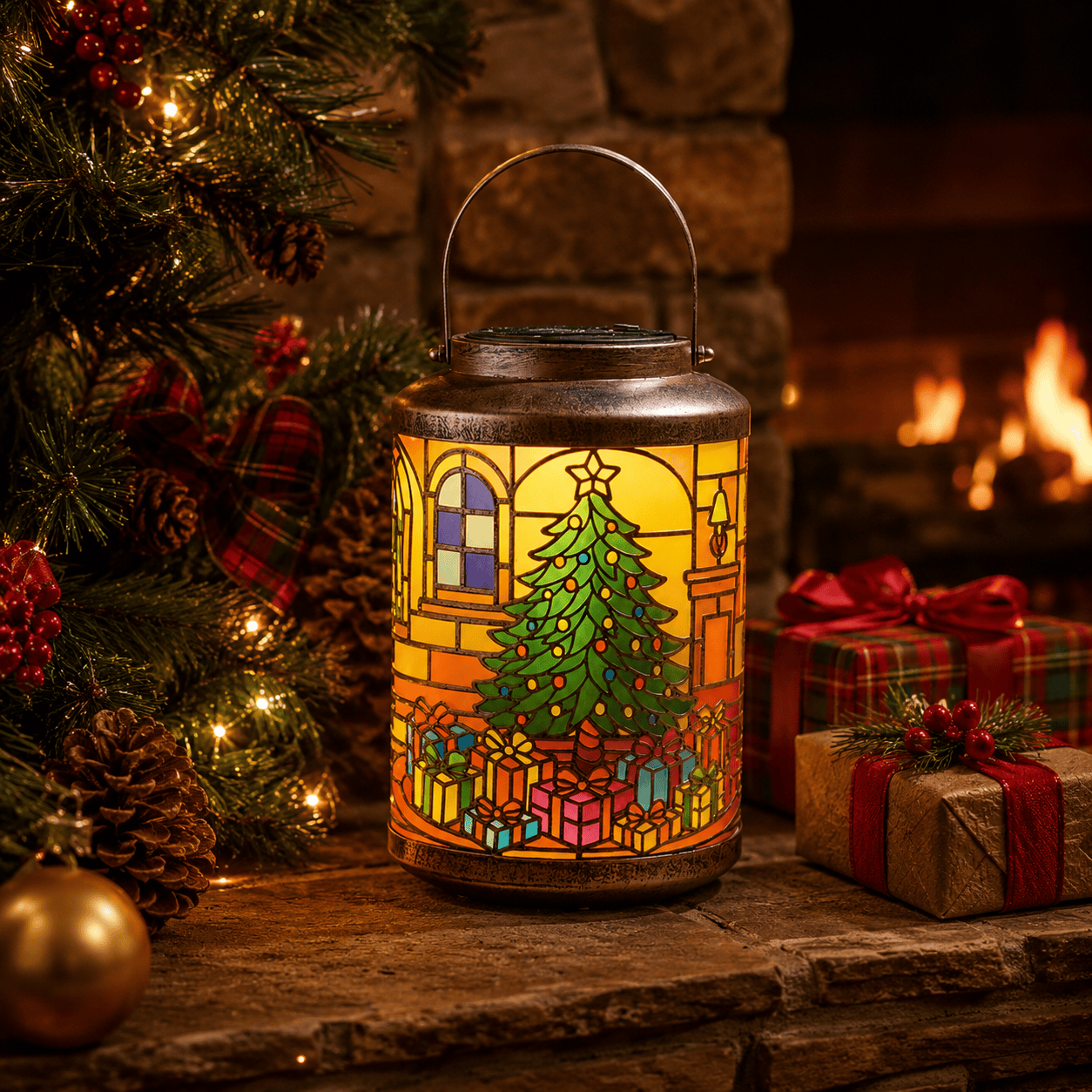 Three Kings Lanterns Christmas Three Kings ArtLantern – Tree Design Christmas Lantern Decoration