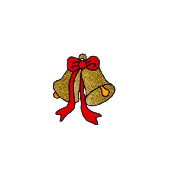 Three Kings Window Stickers Xmas Three Kings Bell Window Sticker 15cm