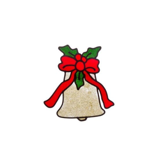 Three Kings Window Stickers Xmas Three Kings Bell Window Sticker 20cm