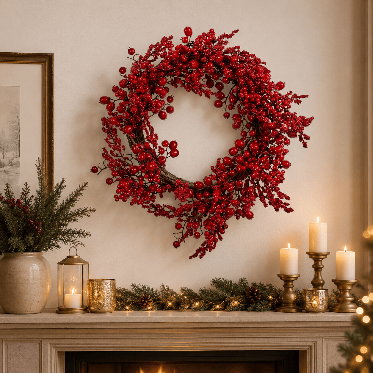 Three Kings Christmas Wreaths Three Kings BerryBurst Christmas Wreath – Assorted Sizes