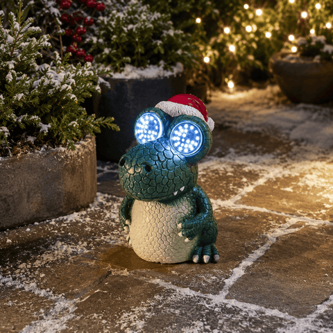 Three Kings Christmas polyresin ornament Three Kings Blinkin' Dino Christmas Decoration