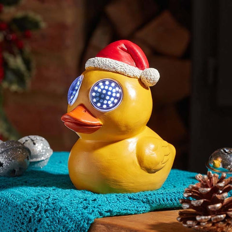 Smart Garden christmas polyresin ornament Three Kings Blinkin' Duckling Christmas Decoration