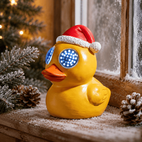 Three Kings christmas polyresin ornament Three Kings Blinkin' Duckling Christmas Decoration