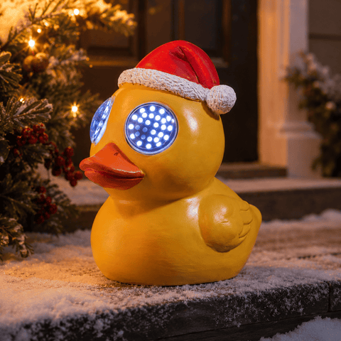 Three Kings christmas polyresin ornament Three Kings Blinkin' Duckling Christmas Decoration