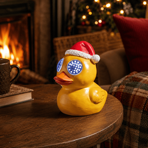 Three Kings christmas polyresin ornament Three Kings Blinkin' Duckling Christmas Decoration