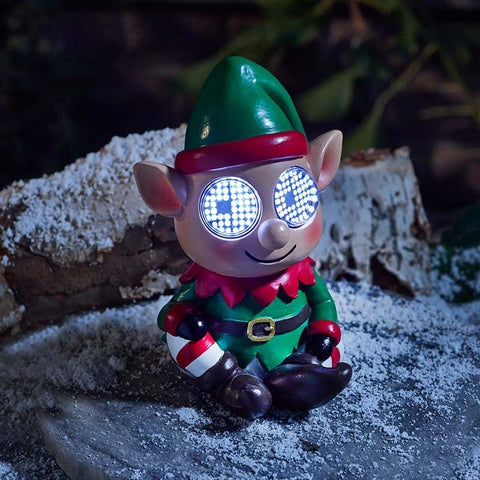 Smart Garden Christmas polyresin ornament Three Kings Blinkin' elf – Large Christmas Decoration