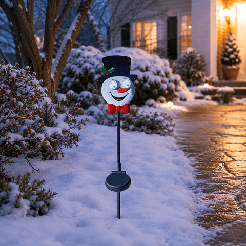 Three Kings Christmas polyresin ornament Three Kings Blinkin' Frosty Snowman Stake Christmas Decoration