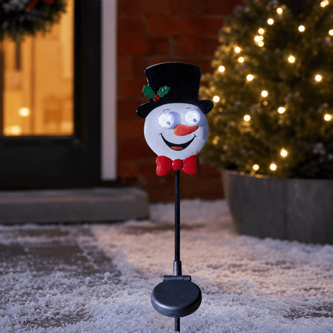 Three Kings Christmas polyresin ornament Three Kings Blinkin' Frosty Snowman Stake Christmas Decoration