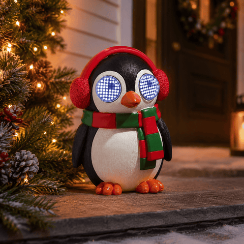 Three Kings Christmas polyresin ornament Three Kings Blinkin' Penguin – Large Christmas Decoration