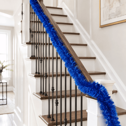 Three Kings Tinsel Three Kings Blue Deluxe Christmas Tinsel Garland – 2m