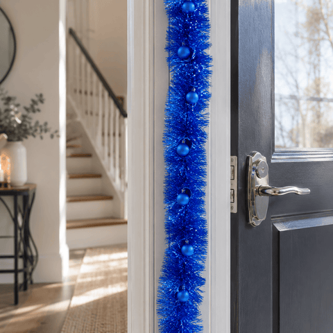 Three Kings Tinsel Three Kings Blue X-Bling! Tinsel Bauble Streamer – 2m