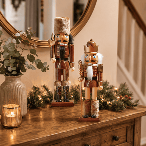 Three Kings wooden Christmas models and scenes Three Kings 'Bronze Brigadiers' Nutcracker Figurine