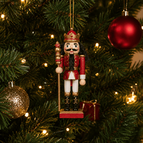 Three Kings Nutcrackers Three Kings Burgundy Brigadier Nutcracker Pendant – Mixed Case of 4