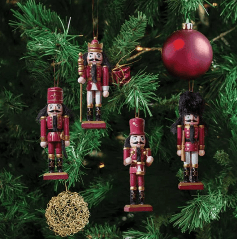 Three Kings Nutcrackers Three Kings Burgundy Brigadier Nutcracker Pendant