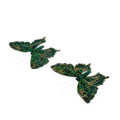 Three Kings Hanging Decor Three Kings Butterfly Emerald 2pk
