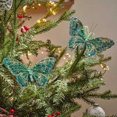 Three Kings Hanging Decor Three Kings Butterfly Emerald 2pk