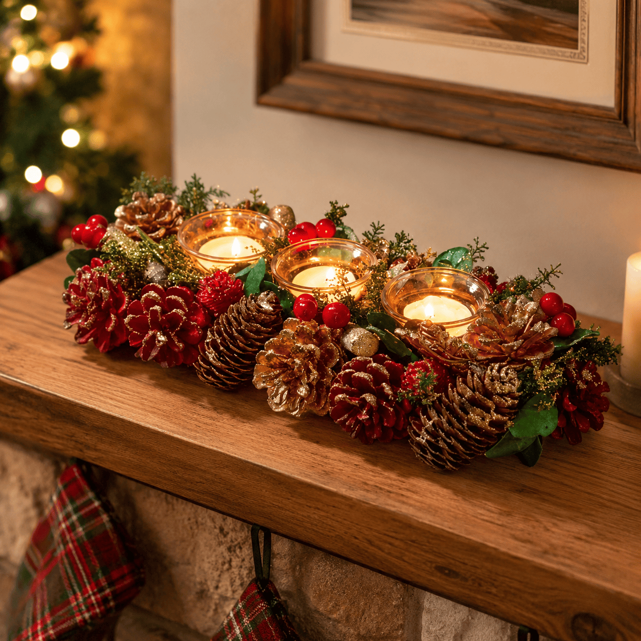 Three Kings Candle Holder Three Kings Candle Holder Trio 36cm