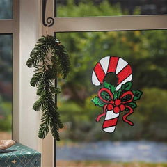 Three Kings Window Stickers Xmas Three Kings Candy Cane Window Sticker 25cm