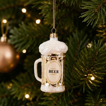 Three Kings Hanging Decor Three Kings Cheers! Beer Pendant Christmas Decoration