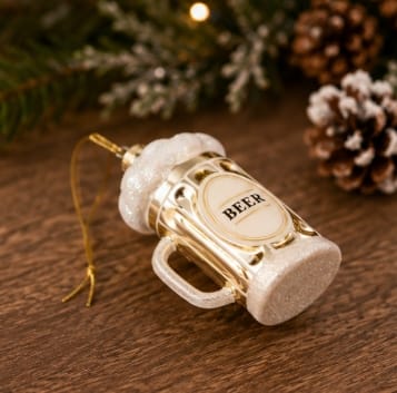 Three Kings Hanging Decor Three Kings Cheers! Beer Pendant Christmas Decoration
