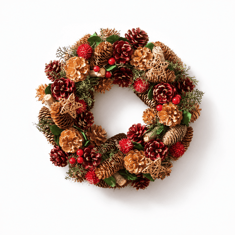 Three Kings Christmas Wreaths Three Kings Christmas Decorated Wreath - 30cm
