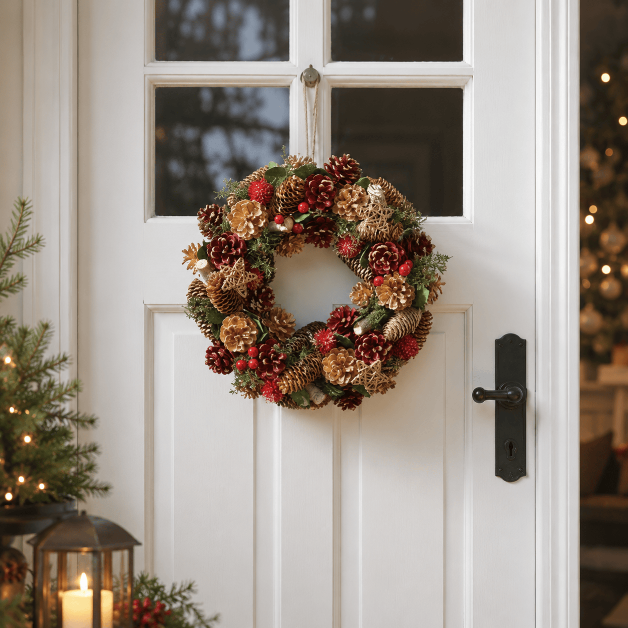 Three Kings Christmas Wreaths Three Kings Christmas Decorated Wreath - 30cm