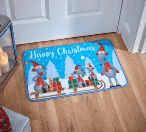 Three Kings Christmas Decor Three Kings Christmas Frosty Rats Door Mat