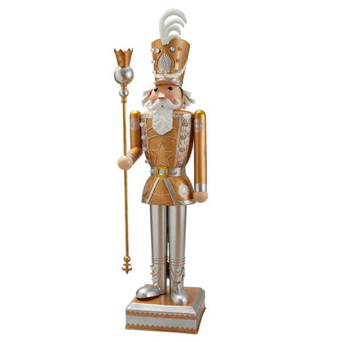 Three Kings Nutcrackers Three Kings Christmas Giant InLit Nutcracker Gold/White