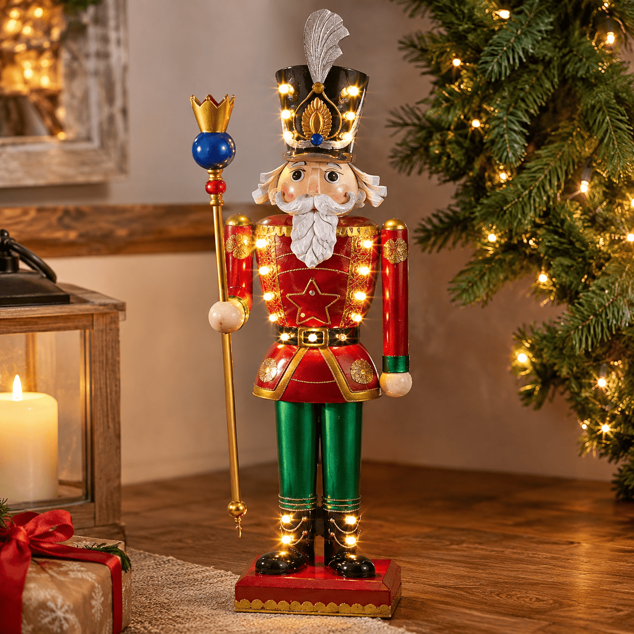 Three Kings Nutcrackers Three Kings Christmas InLit Giant Traditional Nutcracker – 119cm