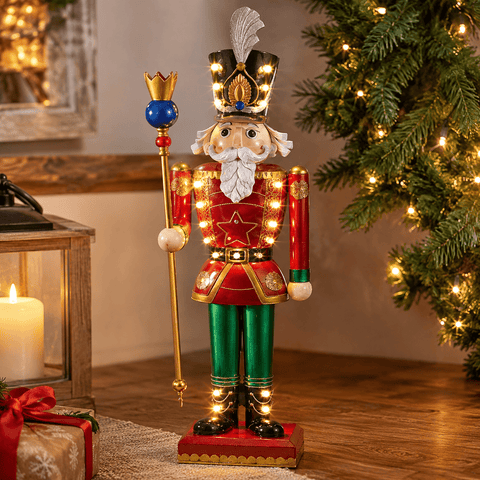 Three Kings Nutcrackers Three Kings Christmas InLit Giant Traditional Nutcracker – 119cm