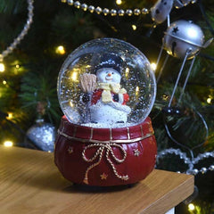 Three Kings Snow Globes Three Kings Christmas InLit Musical SnowSphere Snowman 10cm