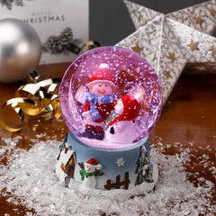 Three Kings Snow Globes Three Kings Christmas InLit SnowSphere Snowman 8cm