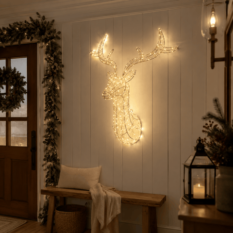 Three Kings LED Deer Three Kings Christmas LED Stag Decoration