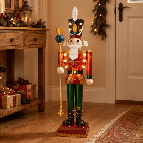 Three Kings Nutcrackers Three Kings Christmas Lit Traditional Nutcracker Decoration – 80cm
