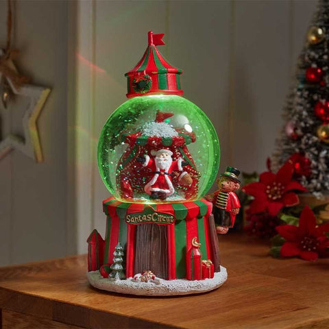 Three Kings Snow Globes Three Kings Christmas Musical Santa SnowSpheres – 10cm
