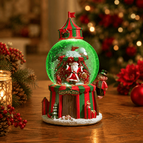 Three Kings Snow Globes Three Kings Christmas Musical Santa SnowSpheres – 10cm