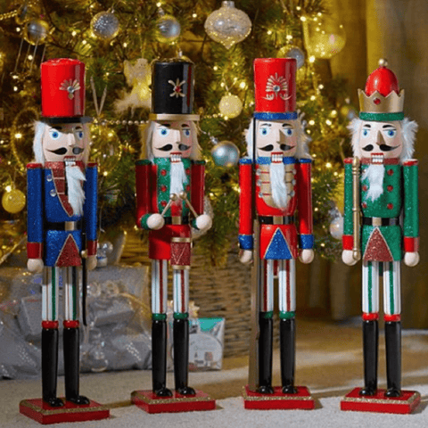 Three Kings Nutcrackers Three Kings Christmas Nutcracker Multicoloured 50cm - Blue Jacket