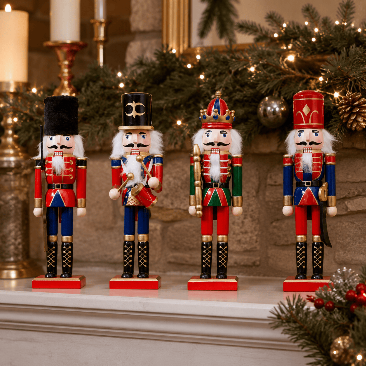 Three Kings Nutcrackers Three Kings Christmas Nutcracker Multicoloured Large – 30cm