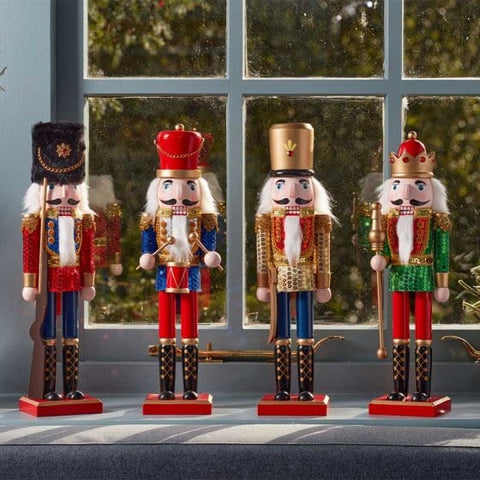 Three Kings Christmas Nutcracker Sequinned Sergeant 60cm