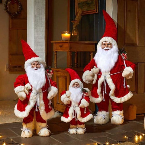 Three Kings Santa Figurines Three Kings Christmas Papa Noel Red Mega