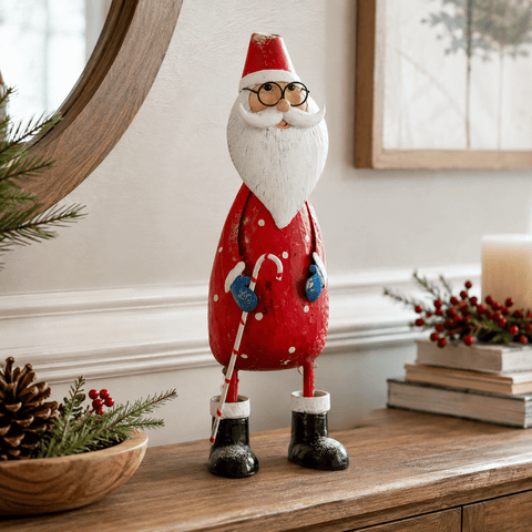 Three Kings Santa Figurines Three Kings Christmas Polka Santa Christmas Decoration